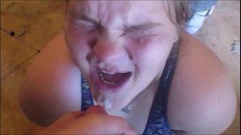 girl swallows for the first time