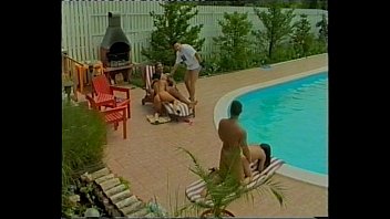 busty teen in pool