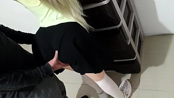 milf with hand stuck in sink
