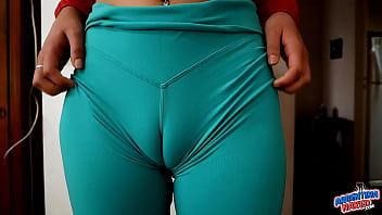 cameltoe in leather pants