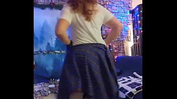 plaid micro skirt