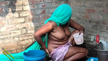 indian nude girl bathing
