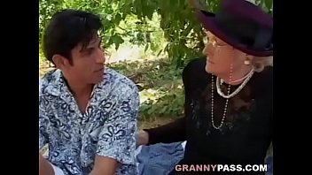 old lady seduces young man