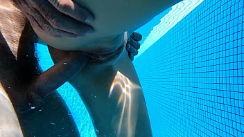 forced underwater blowjob