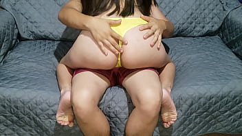 mom teaches daughter to suck cock