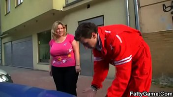 old man sucking big tits