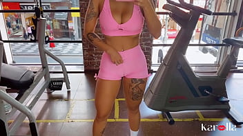 sitting on anal dildo