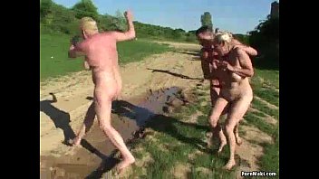 big boobs in mud