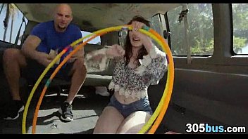 sexy realtor rides on the bus