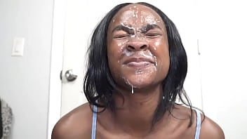 ebony teen facial
