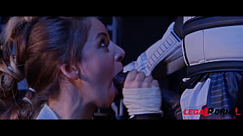 darth vader getting a blowjob from princess leia parody