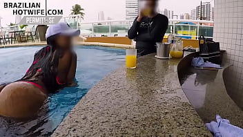 blowjob at swimming pool