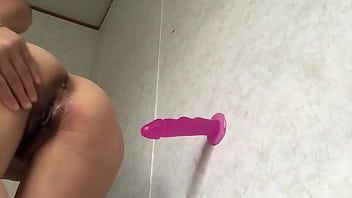 solo anal dildo ride