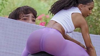 young black couple having sex